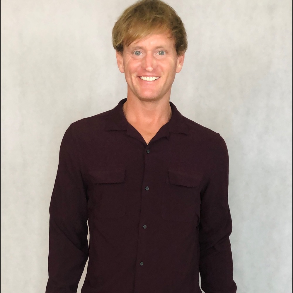 Express Men, Red, Long Sleeve, Size medium